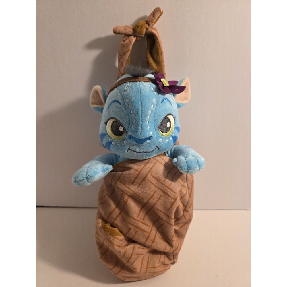 Disney Parks Pandora World of Avatar Blue Baby Na'vi Plush Stuffed Toy Swaddle